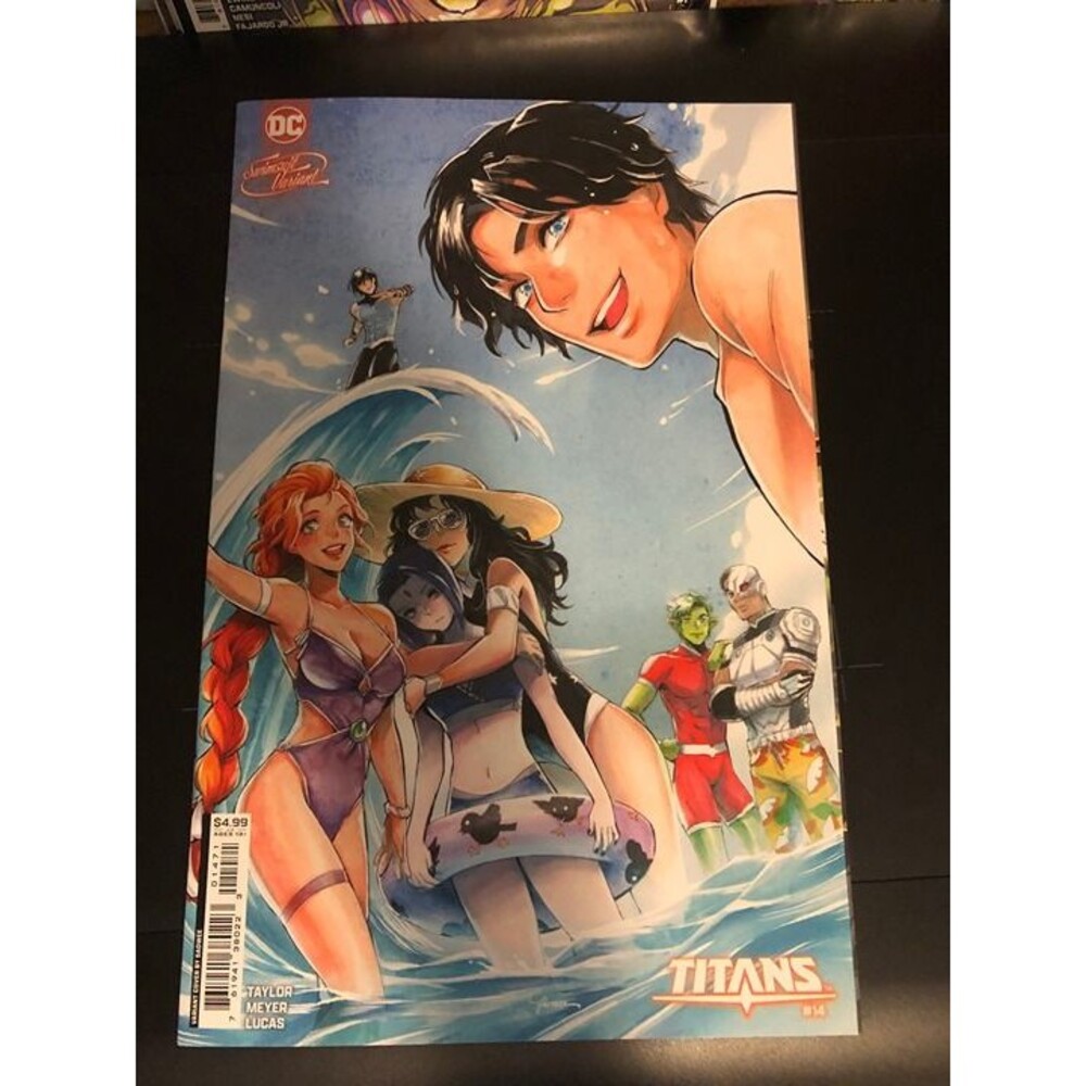 Titans #14 Saowee Swimsuit Variant Nightwing Starfire Raven Beach DC NM 2023